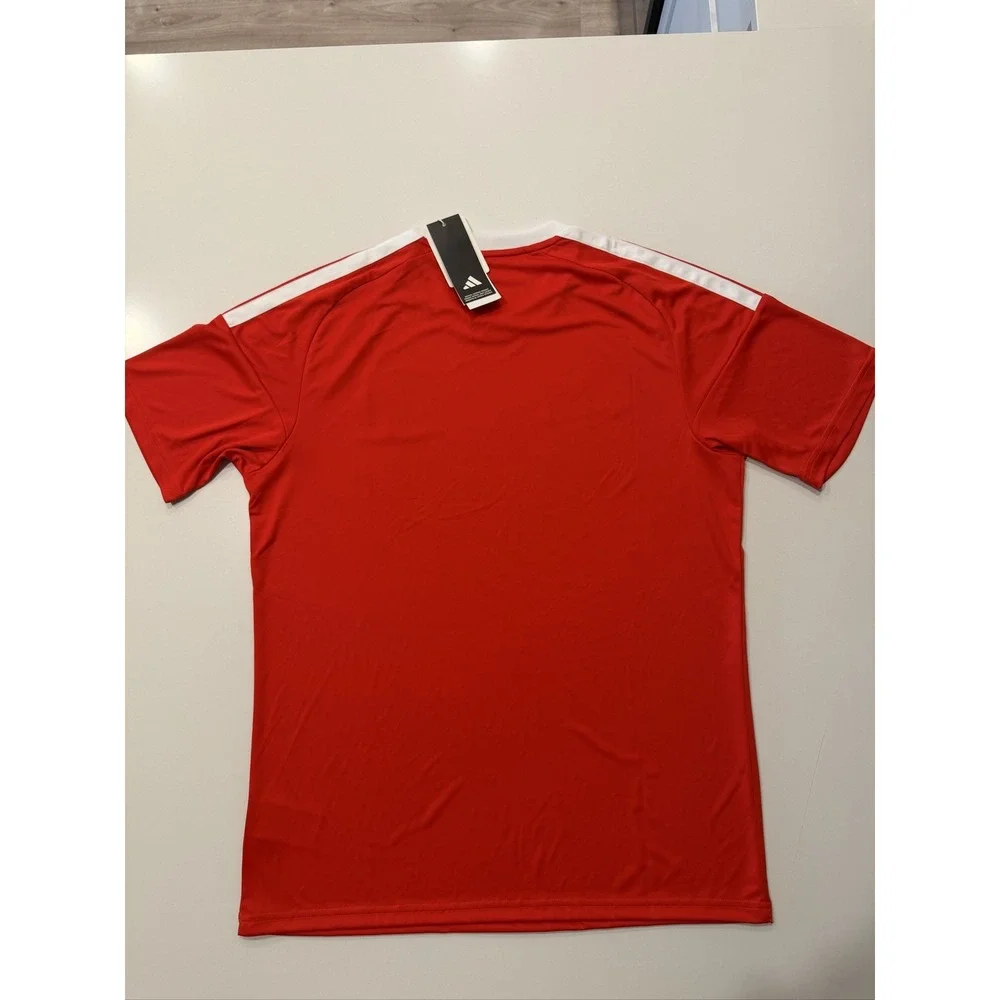 adidas Chile National Team Soccer Jersey Mens L Red Slim Fit KB3427 NEW